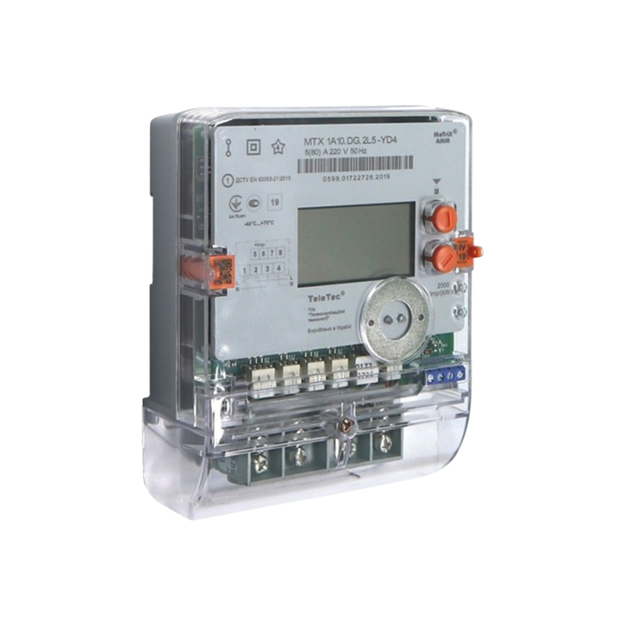 MTX 1A10.DG.2L5-YD4 прямого включення активної енергії 5(80)А з PLC